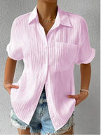 Korte mouw blouse - stijlvolle dames top voor casual wear