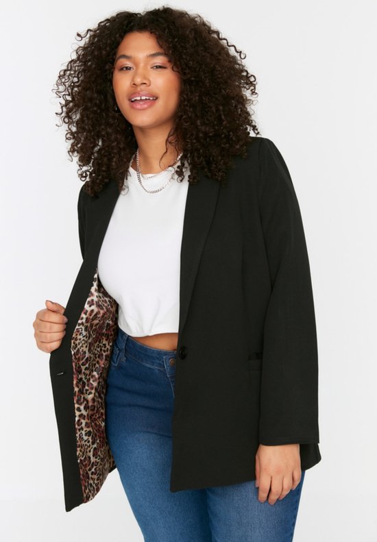 Blazer met bloemenvoering en relaxte pasvorm - Bakkermode.nl