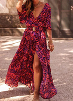 Maxi jurk - elegante avondjurk met zijsplit