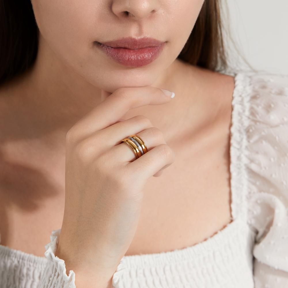 Gouden trouwring - klassieke gepolijste damesring