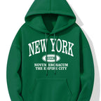 Hoodie met new york opdruk - gezellige dames sweatshirt