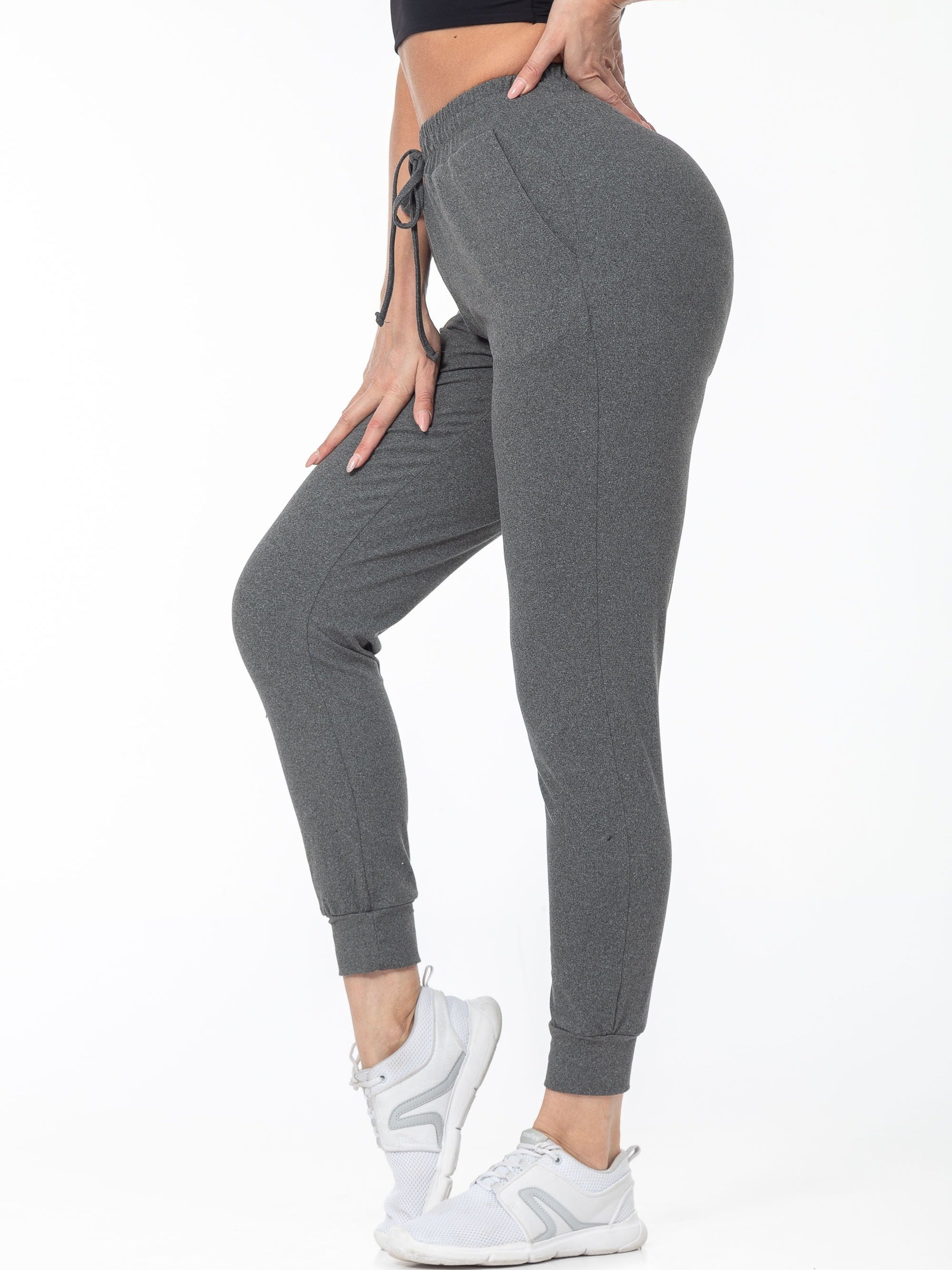 Dames joggingbroek zachte sportkleding met verstelbaar trekkoord - casual broeken voor elke dag