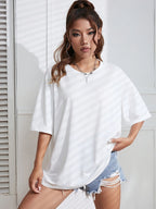 Oversized t-shirt - losse pasvorm dames top voor casual looks