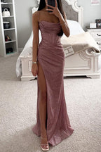 Maxi-jurk met zijsplit - verfijnde avondjurk voor dames