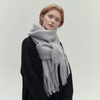 Wollen sjaal - luxe zachte dames winterwrap - Bakkermode.nl