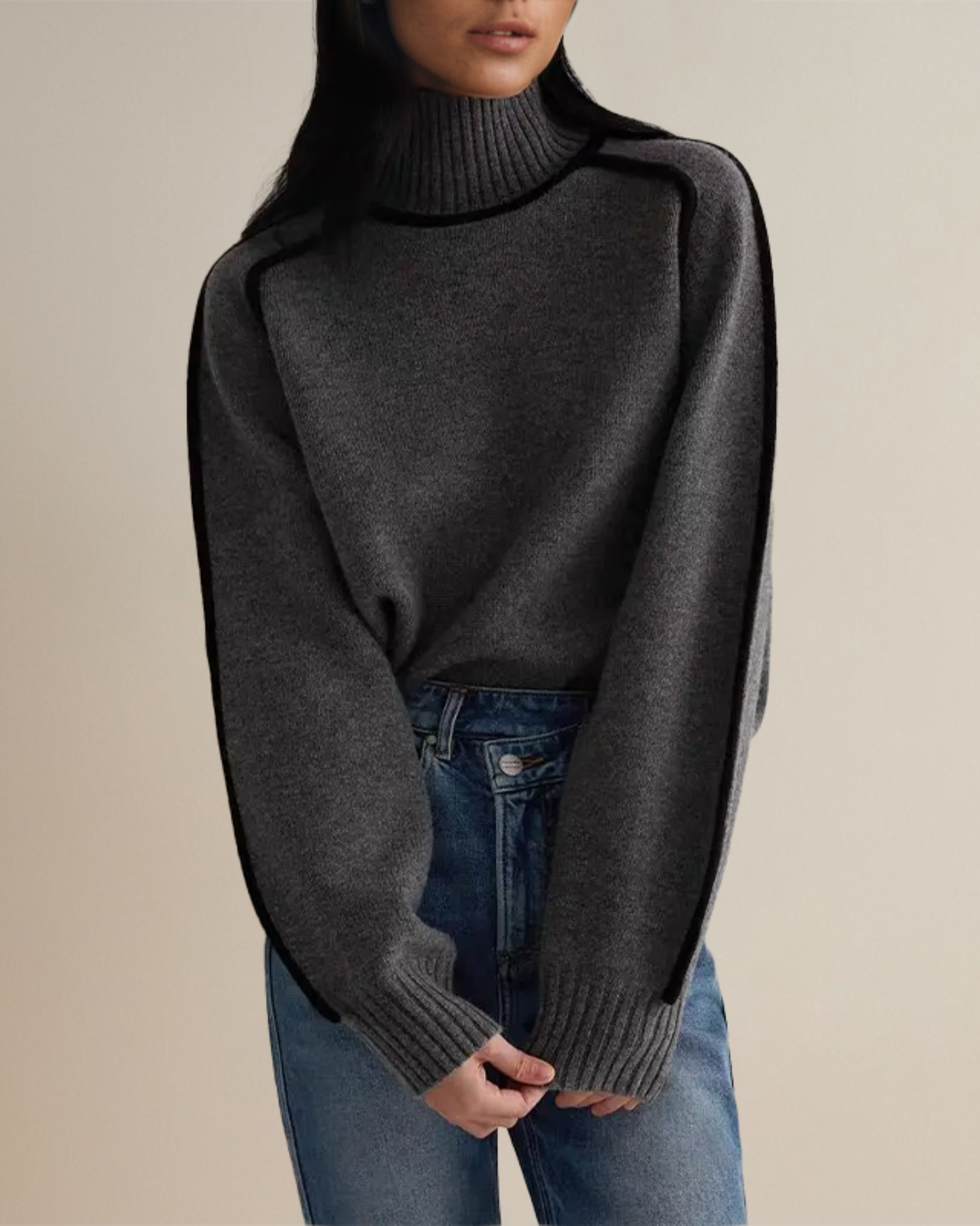 Rollneck trui - stijlvolle oversized sweater voor dames