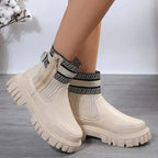 Enkelboots - trendy dames met chunky zool