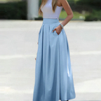 Maxi rok - elegante geplooide damesrok