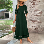Maxi jurk - elegante zomeroutfit voor dames met doorschijnende details