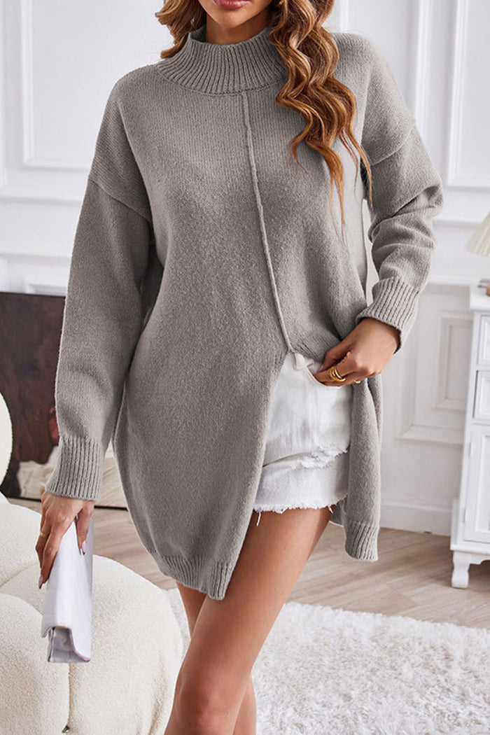 Dames oversized gebreide trui - gezellige long sleeve sweater voor een dagelijkse chique look