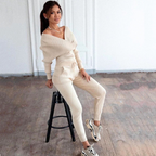 2-delige cross-body set - stijlvolle dames loungewear set - Bakkermode.nl