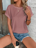 Dames casual top - chique en shirt met korte mouwen