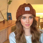 Gebreide beanie - warme kabelgebreide dames wintermuts - Bakkermode.nl