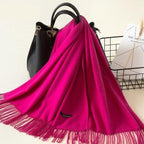 Kasjmieren winterash shawl - luxe dameswrap - Bakkermode.nl