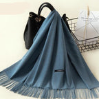 Kasjmieren winterash shawl - luxe dameswrap - Bakkermode.nl