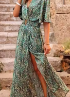 Maxi jurk - elegante avondjurk met zijsplit