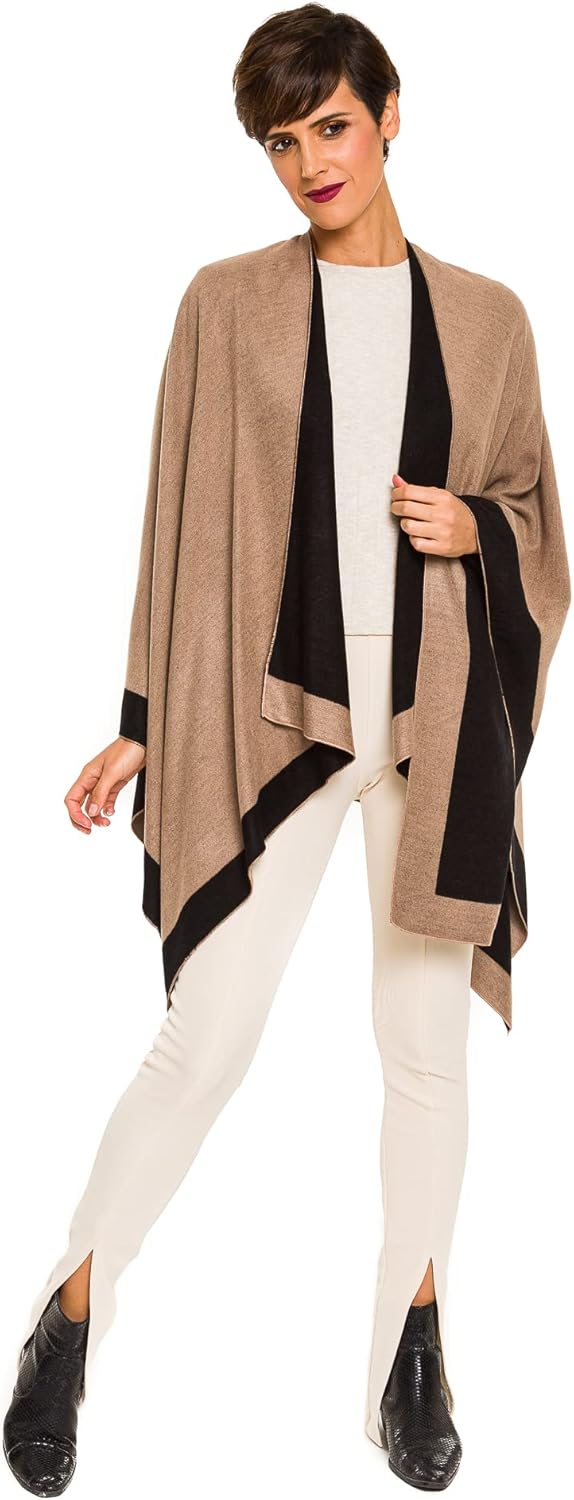 Reversible sjaal - elegante twee-kleurige dameswrap - Bakkermode.nl