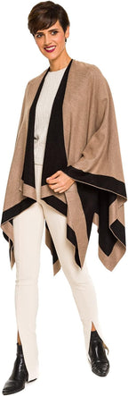 Reversible sjaal - elegante twee-kleurige dameswrap - Bakkermode.nl