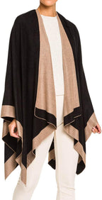 Reversible sjaal - elegante twee-kleurige dameswrap - Bakkermode.nl