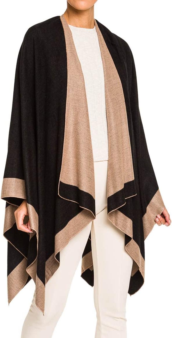 Reversible sjaal - elegante twee-kleurige dameswrap - Bakkermode.nl