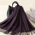 Kasjmieren winterash shawl - luxe dameswrap - Bakkermode.nl