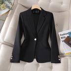 Dames tailored blazer - elegante slim fit jas voor professionele stijl