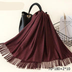 Kasjmieren winterash shawl - luxe dameswrap - Bakkermode.nl