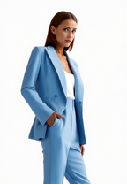 2-delige op maat gemaakte suit - elegante blazer en broek set voor vrouwen