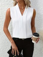 Mouwloze zomertop - elegante blouse voor elke gelegenheid