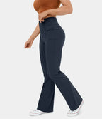 Dames casual hoge taille cargo broek met knoopszakken - stijlvol en functioneel voor elke dag
