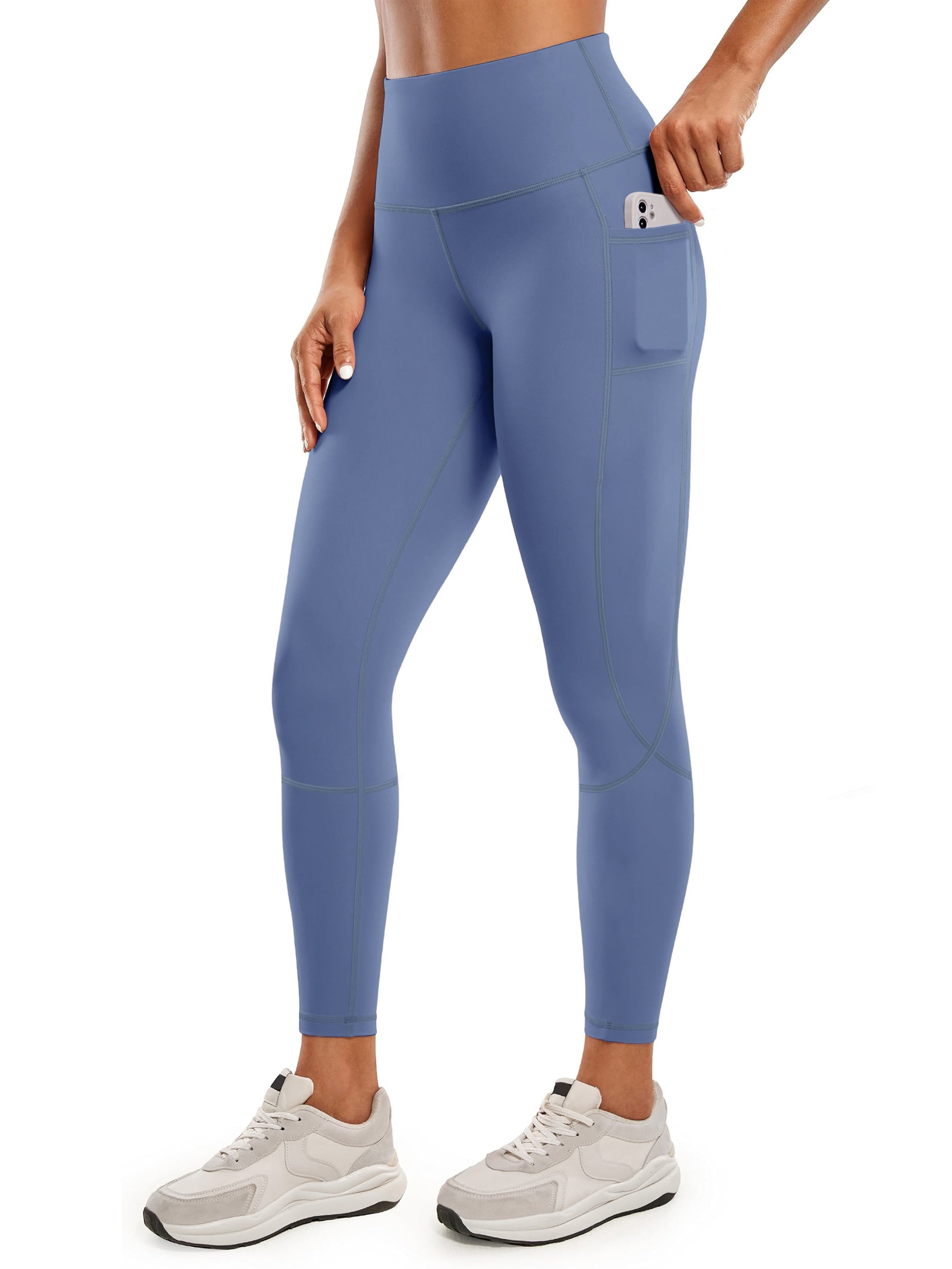 Dames hoge taille leggings met zak voor actieve kleding - rekbare yogabroekjes voor de sportschool en thuis
