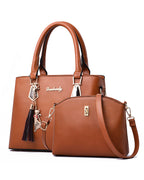 2-delige dames handtassenset - elegante tote en crossbody tas voor casual en zakelijke look