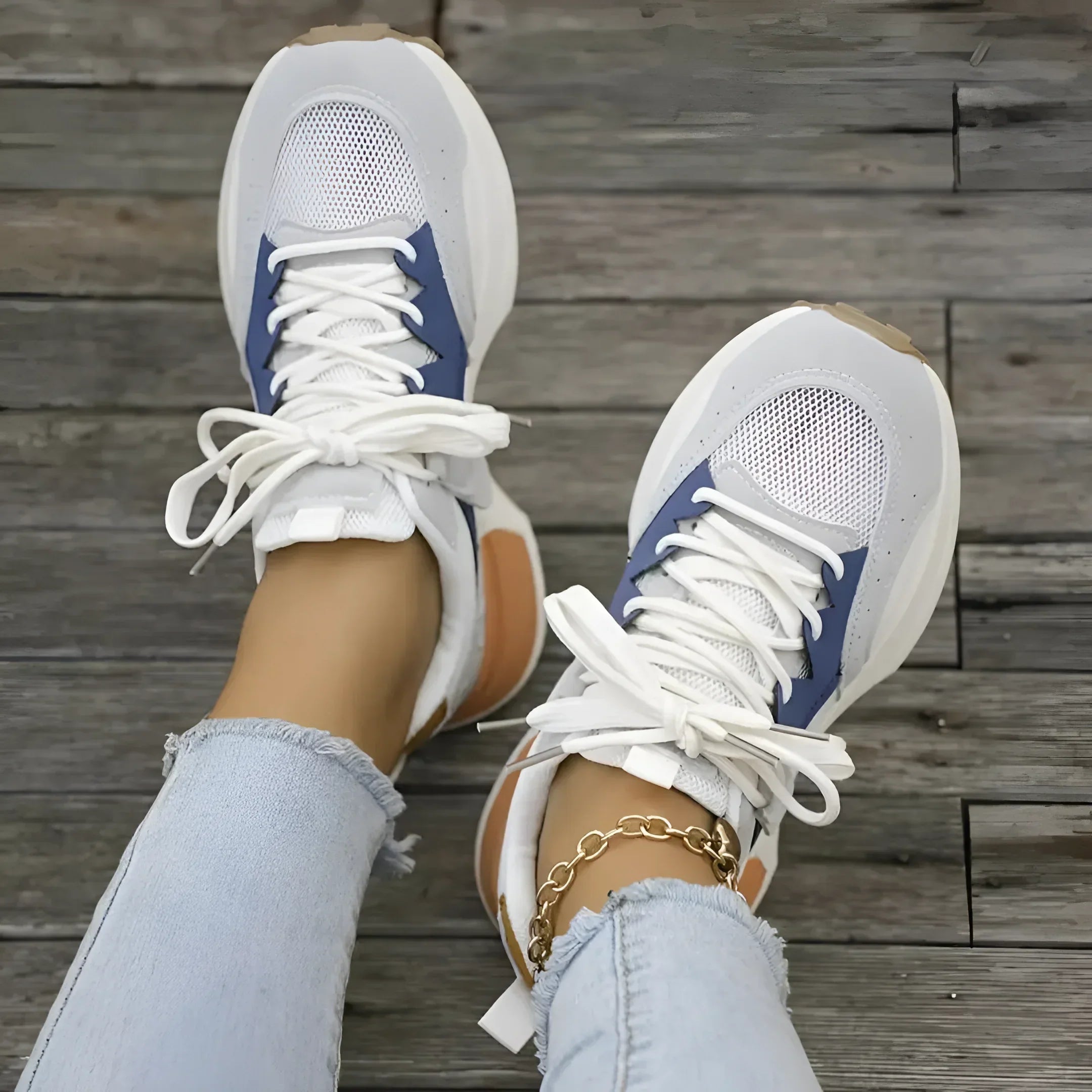 Dames gezellige antislip enkel sneakers - trendy sportieve schoenen