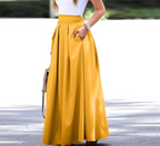 Maxi rok - elegante geplooide damesrok
