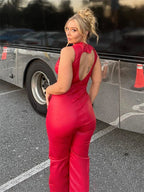 Backless jumpsuit - stijlvolle denim outfit