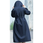 Waterproof damesjas - trendy lange regenjas voor vrouwen
