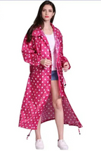 Lang bedrukte jas - stijlvolle gedessineerde dames outerwear