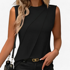Dames mouwloze blouse - elegante en stijlvolle top voor casual en zakelijke looks