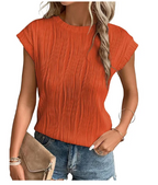 Chique geplooide top - elegante damesblouse