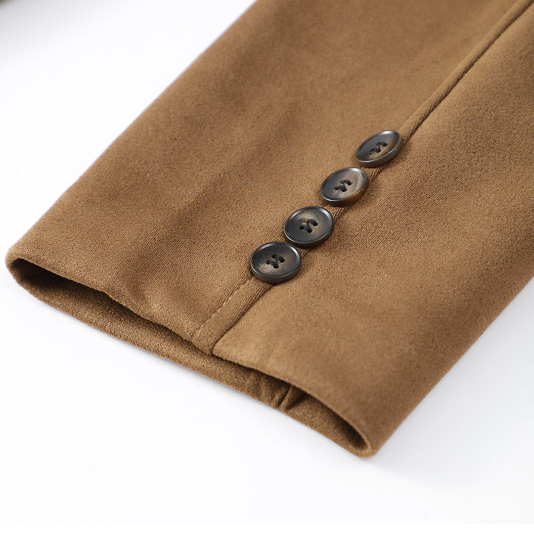 Gepersonaliseerde damesblouse met lange mouwen - stijlvolle knoopdetails