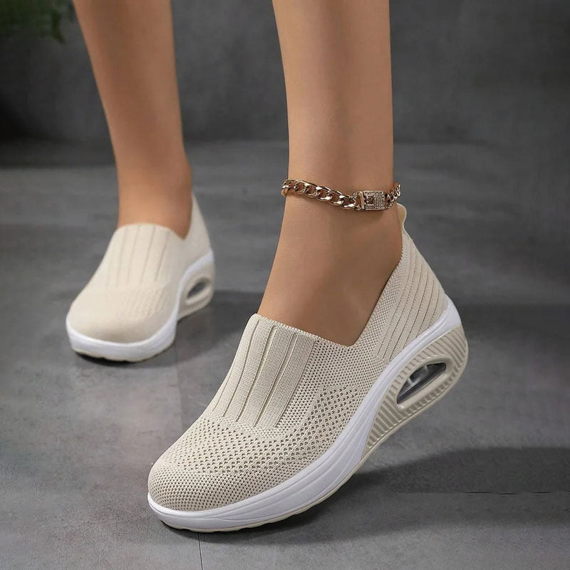 Slip-on sneakers - gezellige dames luchtkussen schoenen