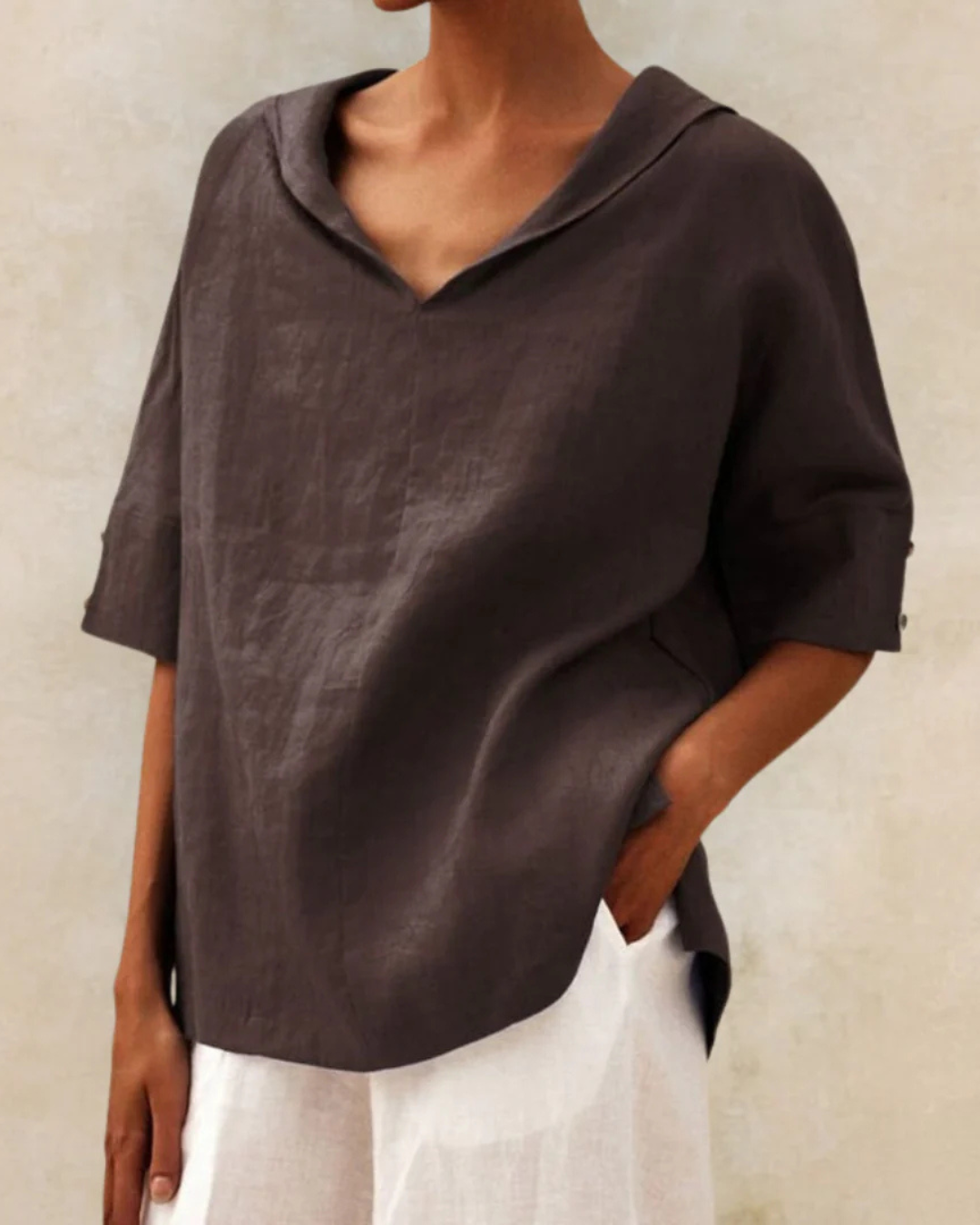 Linnen blouse - comfy dames top voor lente en zomer