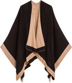 Reversible sjaal - elegante twee-kleurige dameswrap - Bakkermode.nl