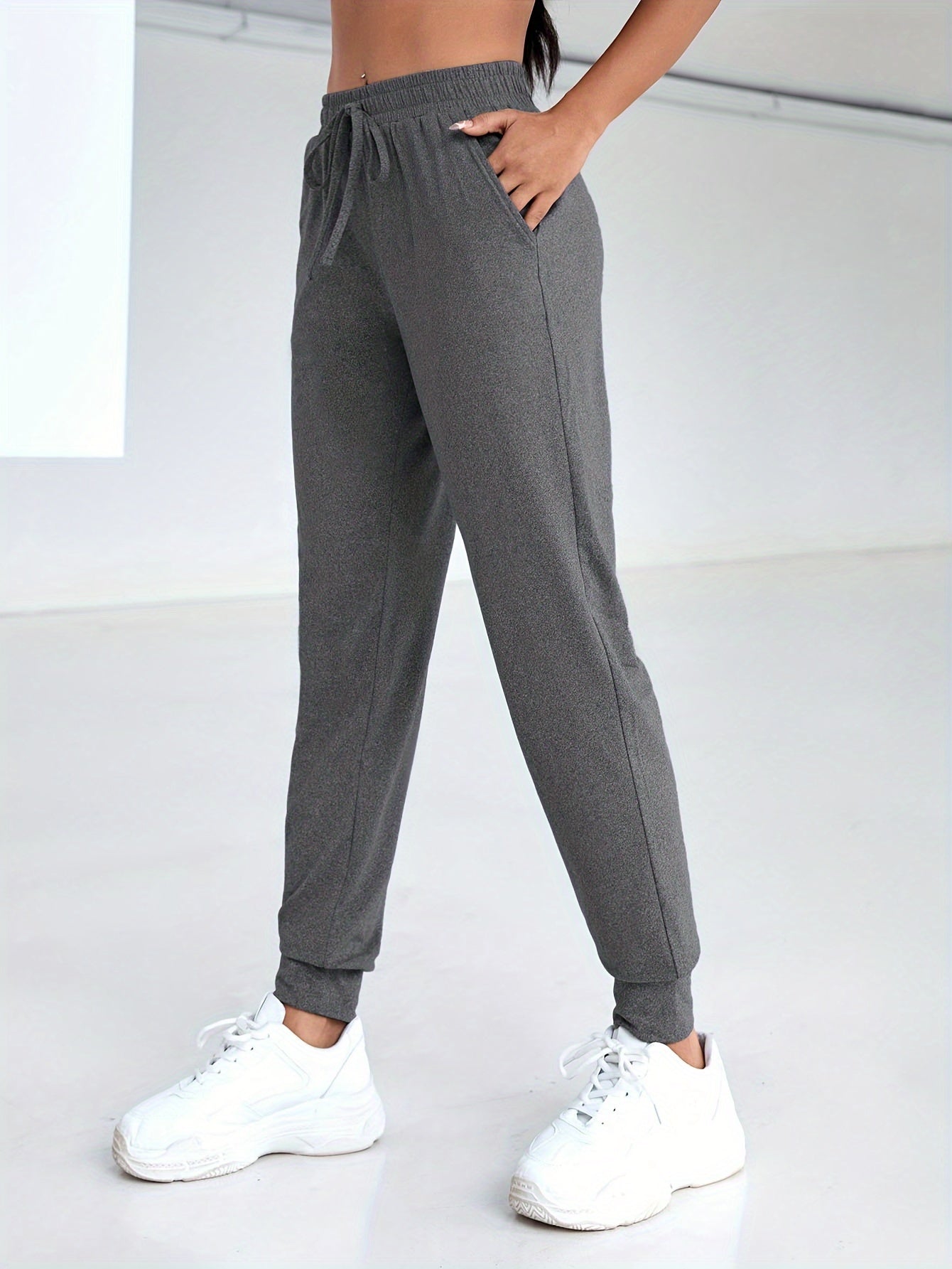 Dames joggingbroek zachte sportkleding met verstelbaar trekkoord - casual broeken voor elke dag