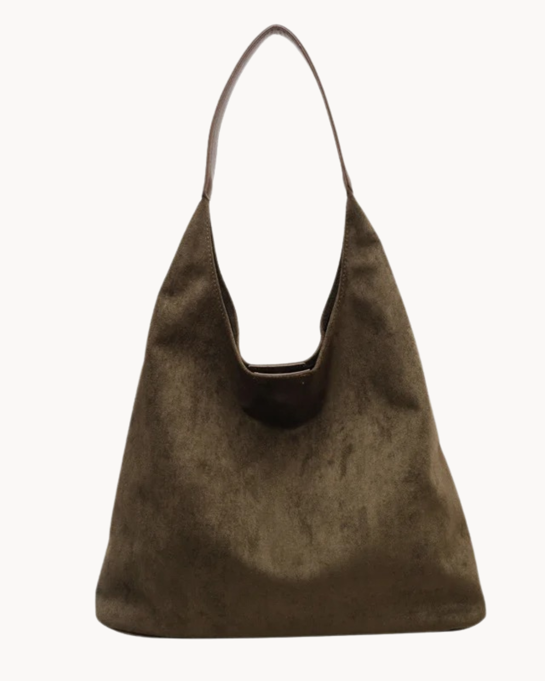 Dames suede hobo tas - stijlvolle dagelijkse tote voor werk en vrije tijd