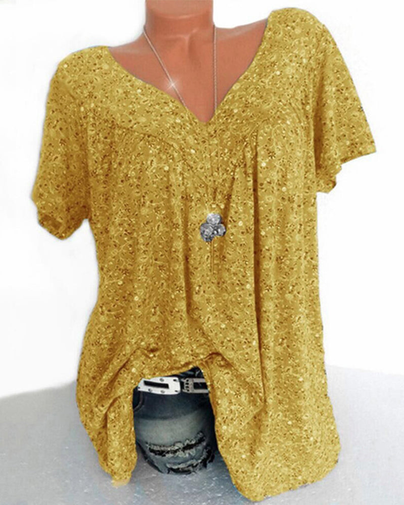Dames casual short-sleeve top - stijlvolle en elegante blouse