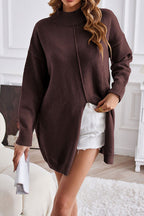 Dames oversized gebreide trui - gezellige long sleeve sweater voor een dagelijkse chique look