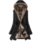 Winterjas - trendy dames parka met faux fur voering