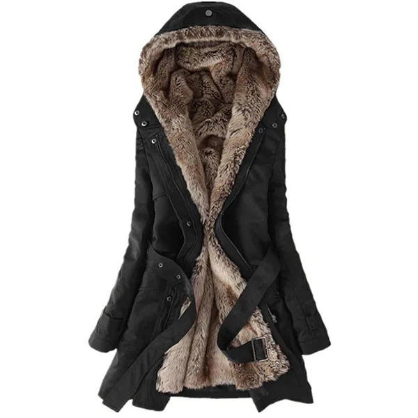 Winterjas - trendy dames parka met faux fur voering