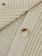 Gebreide cardigan - vrouwelijke chunky knit button-up sweater